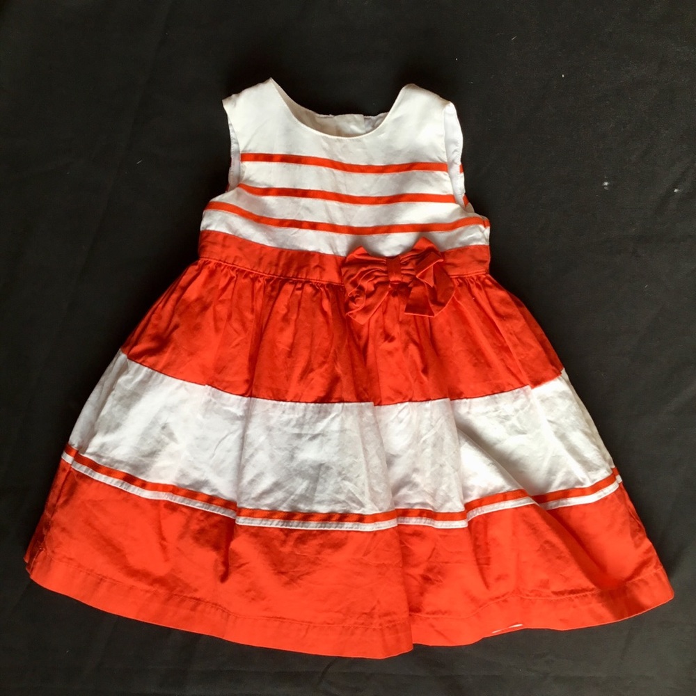 Carter’s 18 Month Deep Orange & White Party Dress